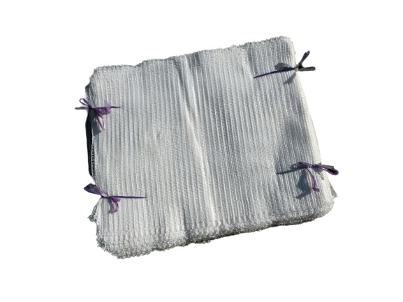 Rašlový pytel na 5 kg - bílý