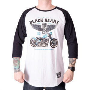 Triko s dlouhým rukávem BLACK HEART Blue Chopper RG  M  bílá