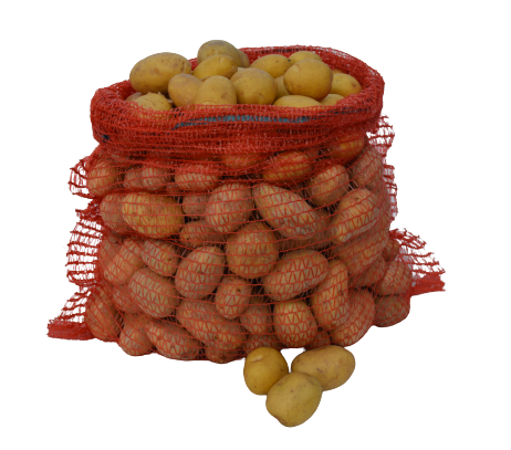 Rašlový pytel na 25 kg - červený EXTRA