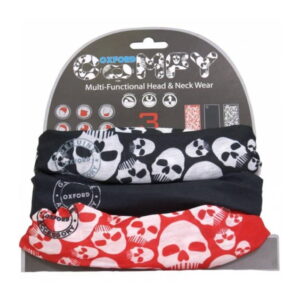 Univerzální multifunkční nákrčník Oxford Comfy 3-pack  Skulls