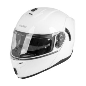 Výklopná přilba W-TEC Benidor  bílá lesk  L (59-60)