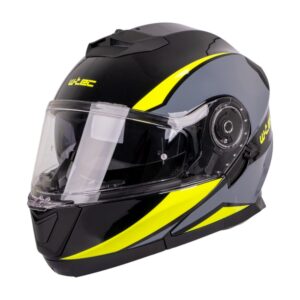 Výklopná přilba W-TEC Banelmeda  šedo-černo-fluo žlutá  XXL (63-64)