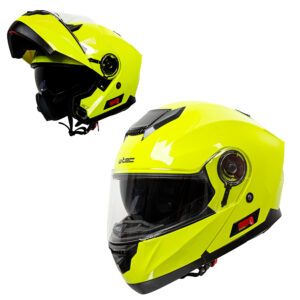 Výklopná moto přilba W-TEC Cullo  S (55-56)  fluo žlutá