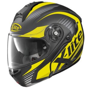 Výklopná moto helma X-Lite X-1004 P/J Nordhelle N-Com Flat Black-Yellow  černo-žlutá  XS (53-54)