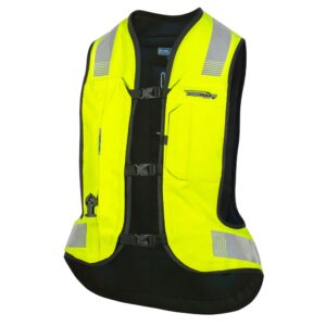 Airbagová vesta Helite Turtle 2 HiVis, mechanická s trhačkou  žlutá  L