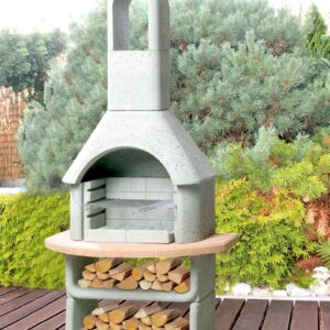 Zahradní betonový krb + gril Buschbeck CORTINA