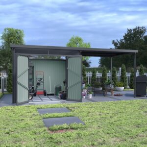 Zahradní domek se světlíky Avenberg MAGNUS + přístavba 2.5 x 5.8 m – Premium