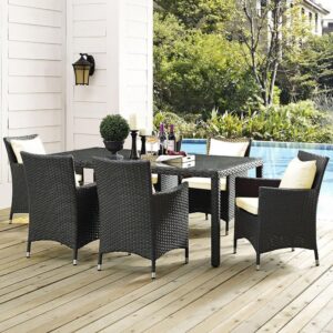 Velký 13-dílný zahradní ratanový set Avenberg PALMER – Černá