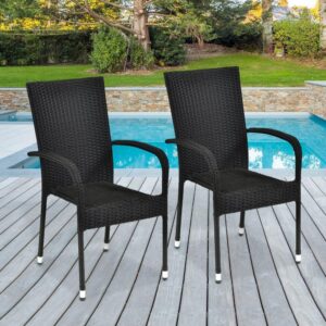 Zahradní ratanové křeslo PARIS – set 2 ks