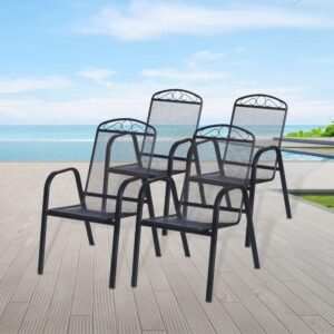 Zahradní kovové křeslo ZWMC-31 – SET 4ks