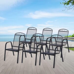 Zahradní kovové křeslo ZWMC-31 – SET 6ks