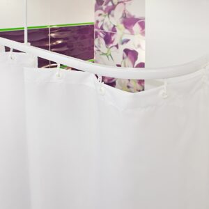 wela Na míru – KOLEJNICOVÁ závěsová tyč do sprchového koutu BÍLÁ