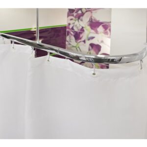 wela Na míru – KOLEJNICOVÁ závěsová tyč do sprchového koutu stříbrná