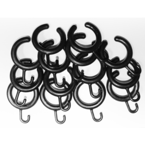 wela ZÁVĚSOVÉ KROUŽKY OPEN černé