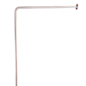 wela NEREZOVÁ ZÁVĚSOVÁ TYČ do sprchového koutu ROHOVÁ a x b: 120 x 120 cm