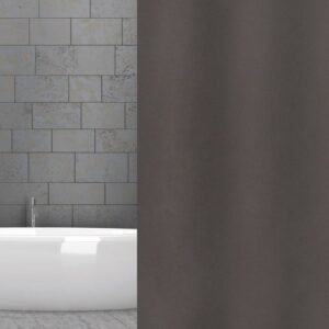 wela TEXTILNÍ SPRCHOVÝ ZÁVĚS TMAVĚ ŠEDÝ se závažím obšitý W01160 šířka x výška: 120 x 180