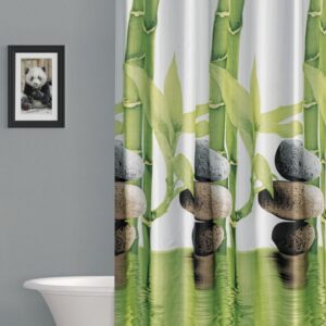 wela TEXTILNÍ SPRCHOVÝ ZÁVĚS BAMBUS se závažím obšitý W10056 šířka x výška: 120 x 180