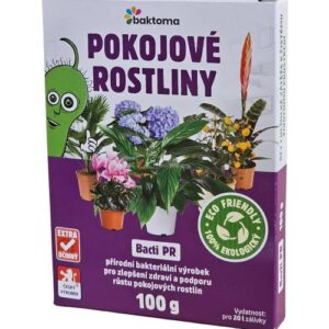 Bacti PR – Stimulátor zdraví rostlin pro pokojové rostliny – 100 g BACTI PR: 100 g