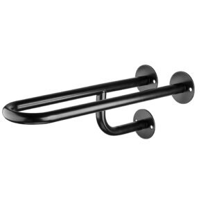 wela PEVNÉ MADLO K UMYVADLU ČERNÉ LEVÉ PREMIUM Délka: 50 cm, Průměr: 25 mm