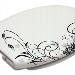 WC prkénko s pomalým sklápěním Estiva GRAFIT Duroplast