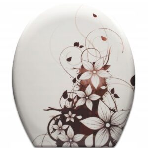 WC prkénko s pomalým sklápěním Estiva WENGE Duroplast