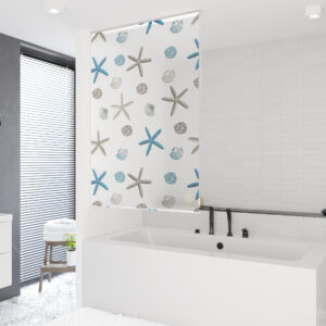 wela roletový sprchový závěs oceanic basic domadlo šířka rolety: 100 cm, výška rolety: 240 cm