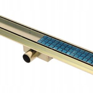 Zlatý nerezový sprchový odtokový žlab Estiva Just Line Délka: 60 cm