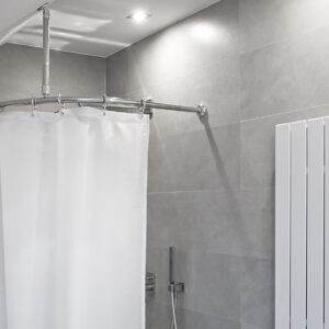 wela BEZBARIÉROVÁ KRUHOVÁ TYČ DO SPRCHOVACÍHO KOUTU SYSTÉM STŘÍBRNÁ 201810388150 a x b: 120 x 120 cm