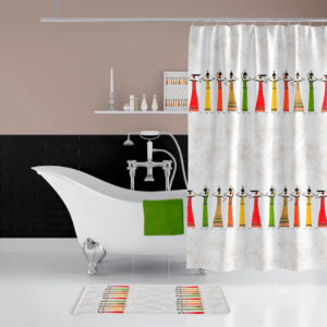 wela TEXTILNÍ SPRCHOVÝ ZÁVĚS AFRO se závažím obšitý šířka x výška: za 1 cm šířky (nastavte počet cm) x 200 cm výšky