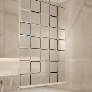 wela sprchová zástěna quadro standard šířka rolety: 80 cm, výška rolety: 300 cm