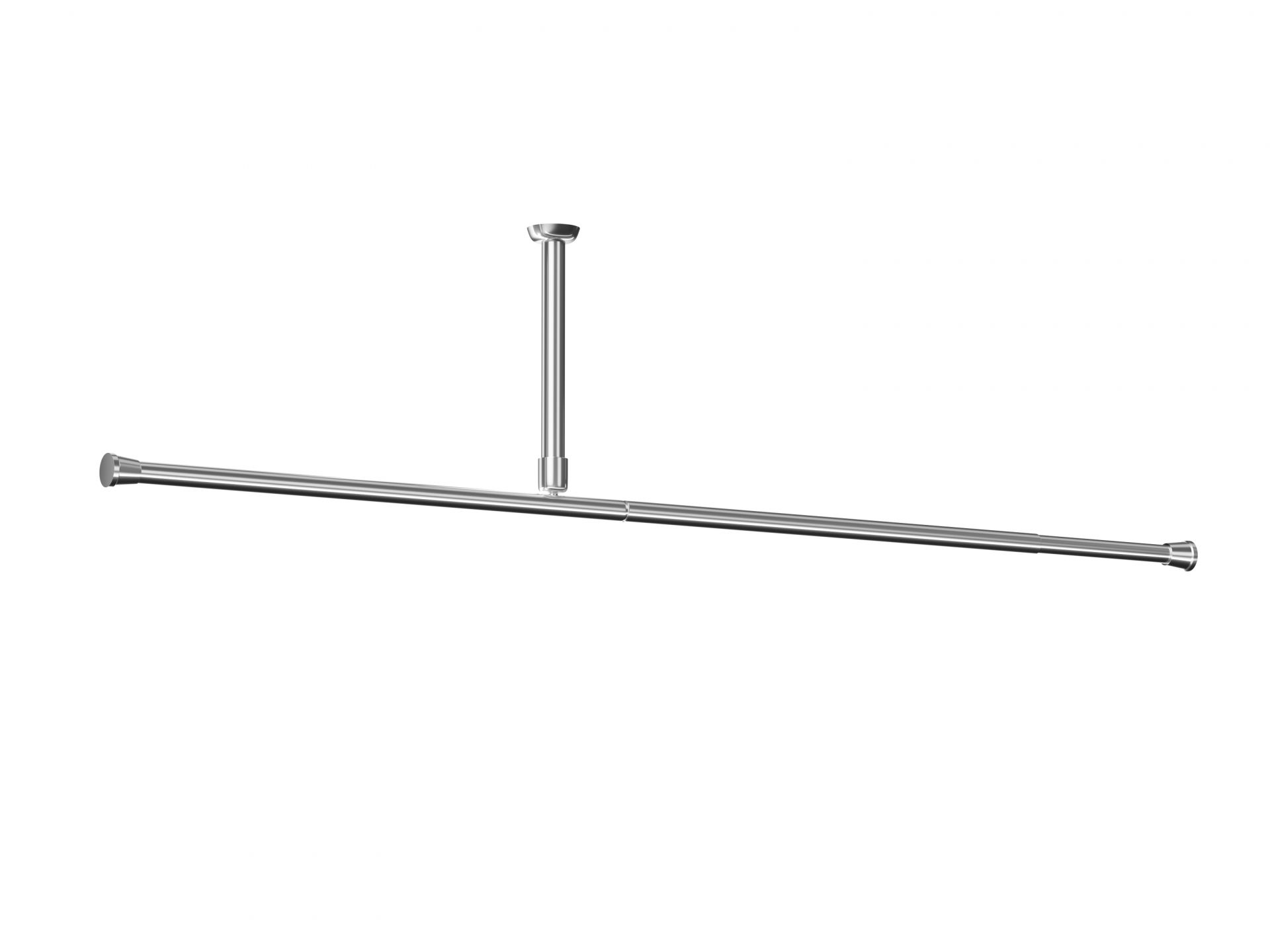 wela MAX 400 cm dlouhá ROZPĚRNÁ TYČ 27 mm STŘÍBRNÁ Délka: 250 - 400 cm