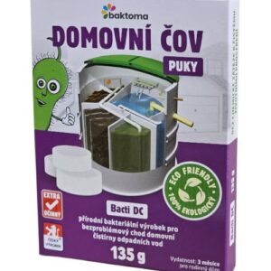 Baktoma Bacti DC PUK – Bakterie do ČOV – 135g BACTI DC PUK: 3 PUKY