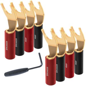 Audioquest SureGrip 100 vidličky zlaté balení: 8ks