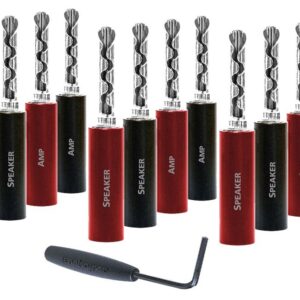 Audioquest SureGrip 100 BFA banánky stříbrné balení: 12 ks