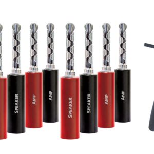 Audioquest SureGrip 100 BFA banánky stříbrné balení: 8 ks