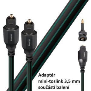Audioquest Forest Optilink Toslink + 3,5 mm mini adaptér Délka: 3m