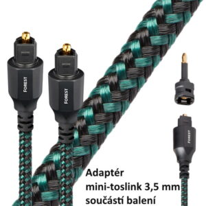 Audioquest Forest Optilink Toslink + 3,5 mm mini adaptér Délka: 0,75m