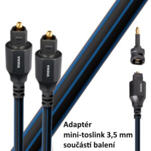 Audioquest Vodka Optilink Toslink + 3,5 mm mini adaptér Délka: 8m