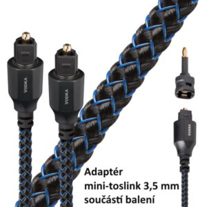 Audioquest Vodka Optilink Toslink + 3,5 mm mini adaptér Délka: 0,75m