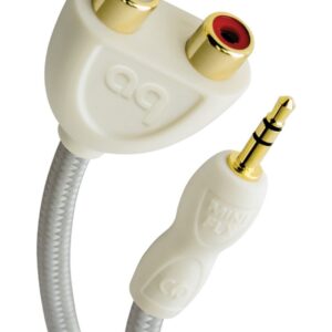 Audioquest FLX-mini varianta: RCA adaptér 3,5 jack na 2 x RCA, kabel 15 cm