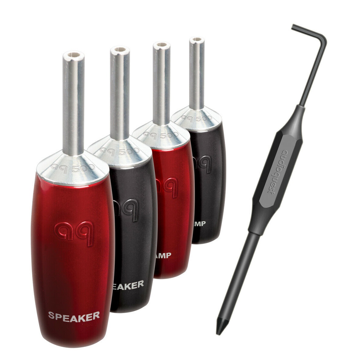 Audioquest SureGrip series 507 BFA banánky varianta: silver 4ks