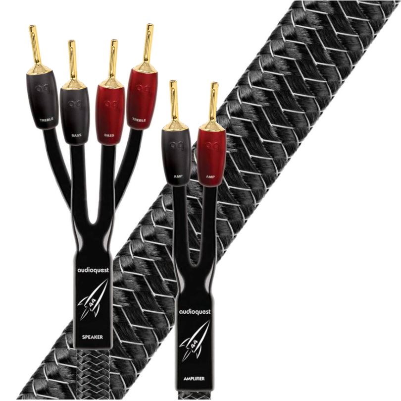 Audioquest Rocket 44 SBW Bi-Wire banánky zlaté Délka: 2m