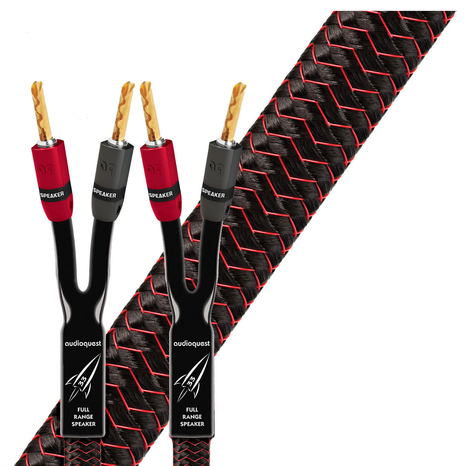 Audioquest Rocket 33 FR banánky zlaté Délka: 3m