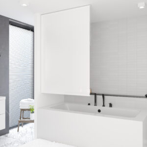 wela ROLETA SPRCHOVÁ BÍLÁ UNI BASIC šířka rolety: 100 cm, výška rolety: 240 cm