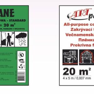 Zakrývací fólie 4×12,5m (7my)