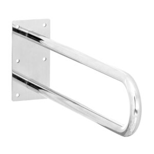 wela pevné madlo invalidní "U" k wc NEREZOVÉ premium domadlo 4012811 Délka: 50 cm, Průměr: 25 mm