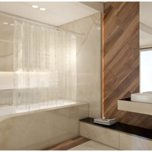 wela SPRCHOVÉ ZÁVĚSY PEVA 3D QUADRO W13100 šířka x výška: za 1 cm šířky (nastavte počet cm) x 180 cm výšky