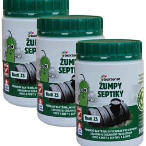 Baktoma Bacti ZS – Bakterie do žump a septiků – 0,5kg BACTI ZS: AKCE: 3 x 0,5 kg