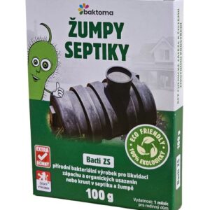 Baktoma Bacti ZS – Bakterie do žump a septiků – 100g BACTI ZS: 100 g