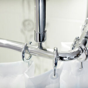 wela SYSTEM -STŘÍBRNÁ UNIVERZÁLNÍ ROHOVÁ TYČ 160×90, 90x80x90 cm DO SPRCHOVACÍHO KOUTU